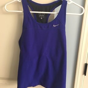Navy blue Nike compress tank